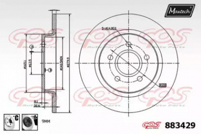 MAXTECH 8834296060 -  Тормозной диск