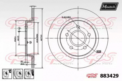 MAXTECH 8834296980 -  Тормозной диск