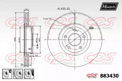 MAXTECH 8834306980 -  Тормозной диск
