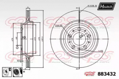 MAXTECH 8834326060 -  Тормозной диск
