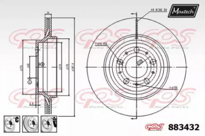MAXTECH 8834326980 -  Тормозной диск