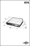 MECAFILTER ckr7120 -  Фильтр воздуха в салоне
