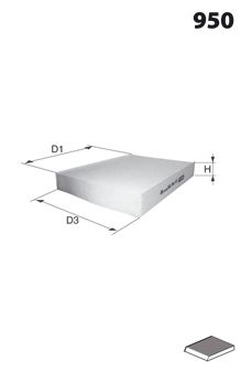 MECAFILTER ekr7299 -  Фильтр воздуха в салоне