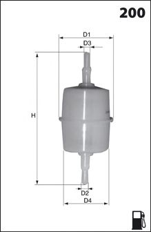 MECAFILTER ele1990 -  Топливный фильтр