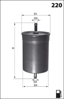 MECAFILTER ele3567 -  Фильтр топливный