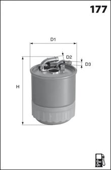 MECAFILTER elg5433 -  Топливный фильтр