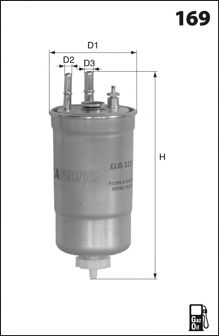 MECAFILTER elg5453 -  Топливный фильтр