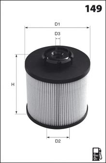 MECAFILTER elg5463 -  Топливный фильтр