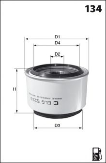 MECAFILTER elg5538 -  Топливный фильтр