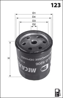 MECAFILTER elg5547 -  Топливный фильтр