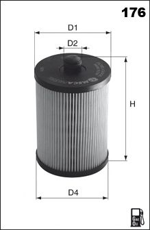 MECAFILTER elh4443 -  Масляный фильтр