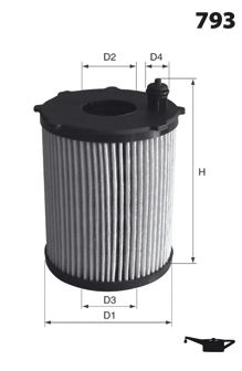 MECAFILTER elh4449 -  Масляный фильтр