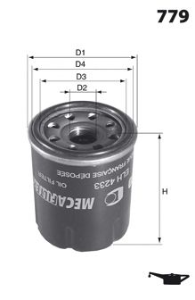 MECAFILTER elh4460 -  Масляный фильтр