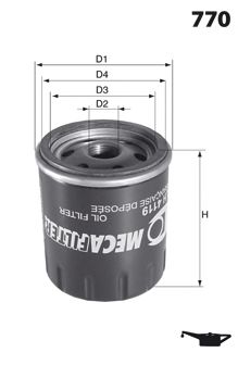 MECAFILTER elh4467 -  Масляный фильтр