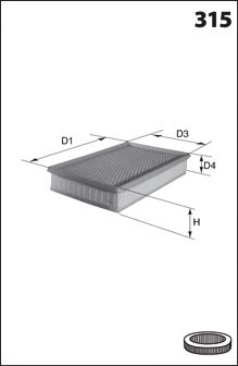MECAFILTER elp9159 -  Воздушный фильтр