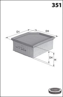 MECAFILTER elp9202 -  Воздушный фильтр