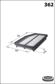 MECAFILTER elp9415 -  Воздушный фильтр