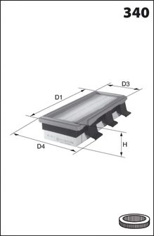 MECAFILTER elp9449 -  Воздушный фильтр