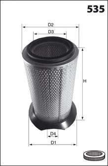 MECAFILTER fa1024 -  Воздушный фильтр