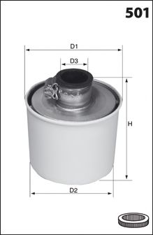 MECAFILTER fa3212 -  Воздушный фильтр, компрессор - подсос воздуха