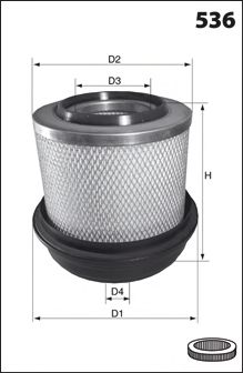 MECAFILTER fa3424 -  Воздушный фильтр