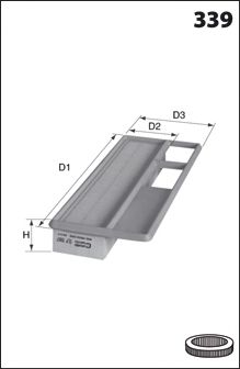 MECAFILTER jlp9197 -  Воздушный фильтр
