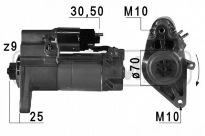 MESSMER 220765 -  Стартер, 12в 2квт