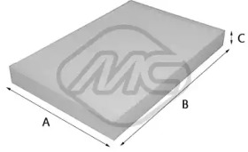 METALCAUCHO 20019 -  Фильтр воздуха в салоне