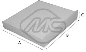 METALCAUCHO 20026 -  Фильтр воздуха в салоне