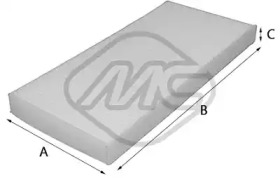METALCAUCHO 20029 -  Фильтр воздуха в салоне