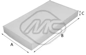 METALCAUCHO 20041 -  Фильтр воздуха в салоне
