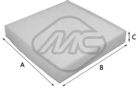 METALCAUCHO 20047 -  Фильтр воздуха в салоне