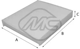 METALCAUCHO 20049 -  Фильтр воздуха в салоне
