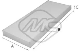 METALCAUCHO 20068 -  Фильтр воздуха в салоне