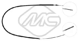 METALCAUCHO 83716 -  Трос, стояночная тормозная система
