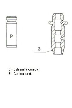 METELLI 012907 -  Направляющая втулка клапана
