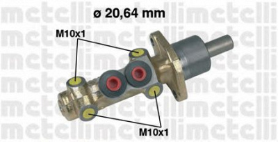 METELLI 050202 -  Комплект тормозных колодок, дисковый тормоз
