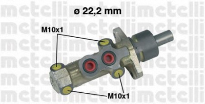 METELLI 050233 -  Главный тормозной цилиндр
