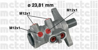METELLI 050313 -  Главный тормозной цилиндр