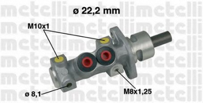 METELLI 050489 -  Главный тормозной цилиндр