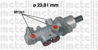 METELLI 050536 -  Главный тормозной цилиндр
