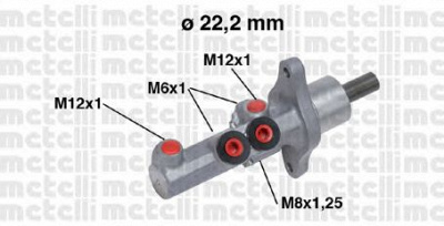 METELLI 050720 -  Главный тормозной цилиндр