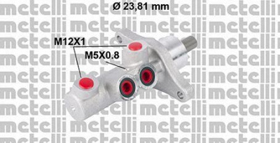 METELLI 050772 -  Главный тормозной цилиндр
