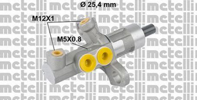 METELLI 050811 -  Главный тормозной цилиндр