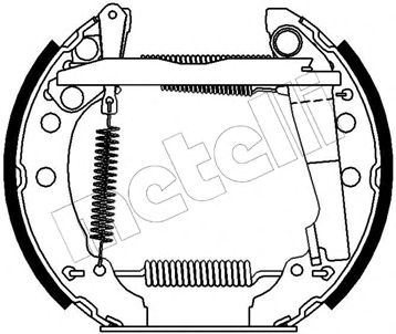 METELLI 510028 -  Комплект тормозных колодок