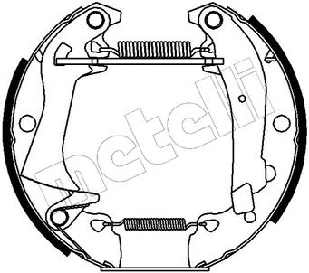 METELLI 510032 -  Комплект тормозных колодок