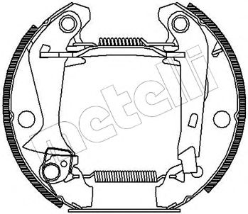 METELLI 510035 -  Комплект тормозных колодок