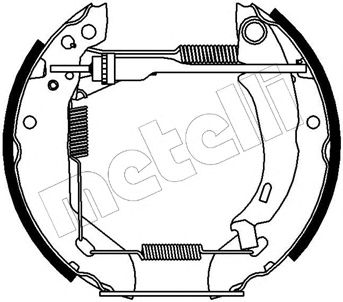 METELLI 510039 -  Комплект тормозных колодок