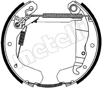 METELLI 510112 -  Комплект тормозных колодок