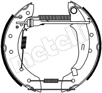 METELLI 510134 -  Комплект тормозных колодок